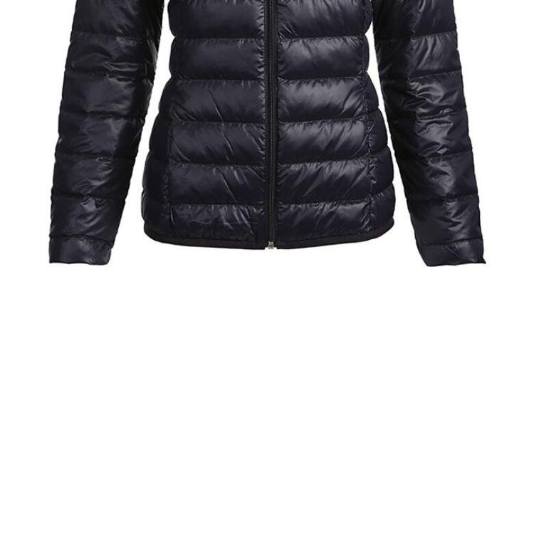 Emporio Armani EA7 SS23 Giacca Imbottita Casual con Cappuccio Stampa Lettere e Numeri Donna giacche Nero 8NTB14-TN12Z-1200
