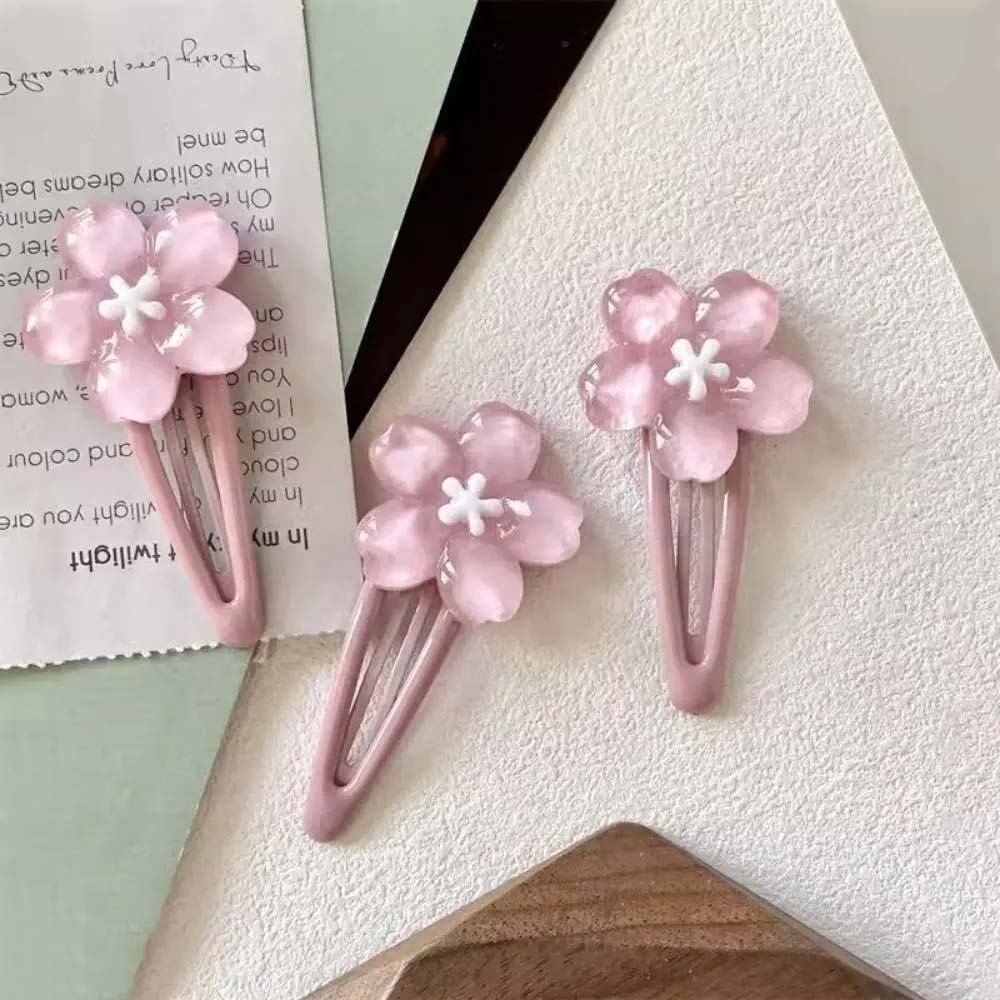 Hair Accessories Flower Hair Clip Cherry Blossom Flower Hair Claw Lovely Sweet Barrettes  Lady