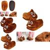 Super Soft Unisex Poop Emoji Plush Slippers For Home Indoor Comfort