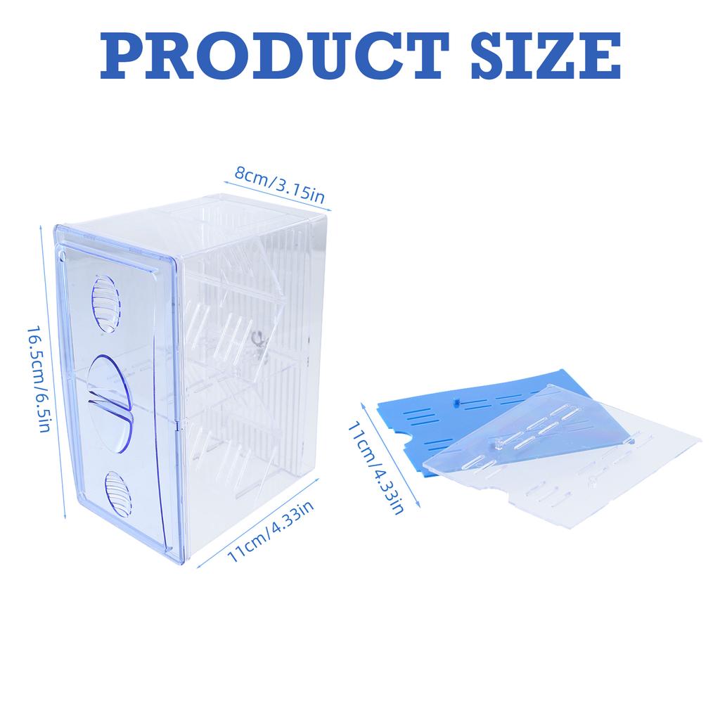 Breeding Tanks for Aquarium Small Fish Fry Isolation Box Hatchery Boxes for Tropical Fish Clear Fish Spawning Box