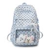 Schoolbag Japanese new fresh polka dot backpack student schoolbag women's large-capacity transparent pain bag junior high school backpack