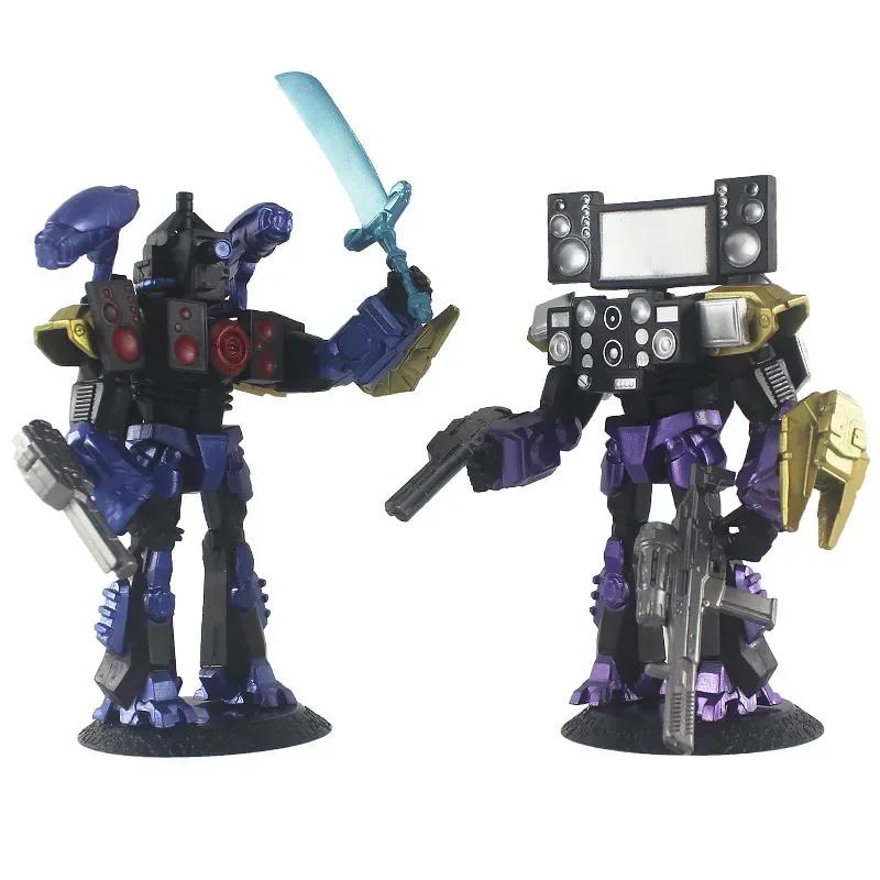 Titan Clock Man Figuras Pvc Model Skibidi Toilet Man Game Action Toy Figures Boys Children'S Birthday Gift