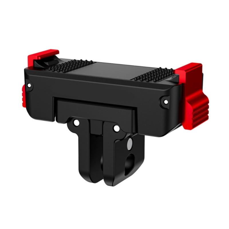 

360Degree Rotating Magnetic Quick Release Mount Base For Action 6 Camera With 2Prong Interfaces 1/4inch Screw Hole 1