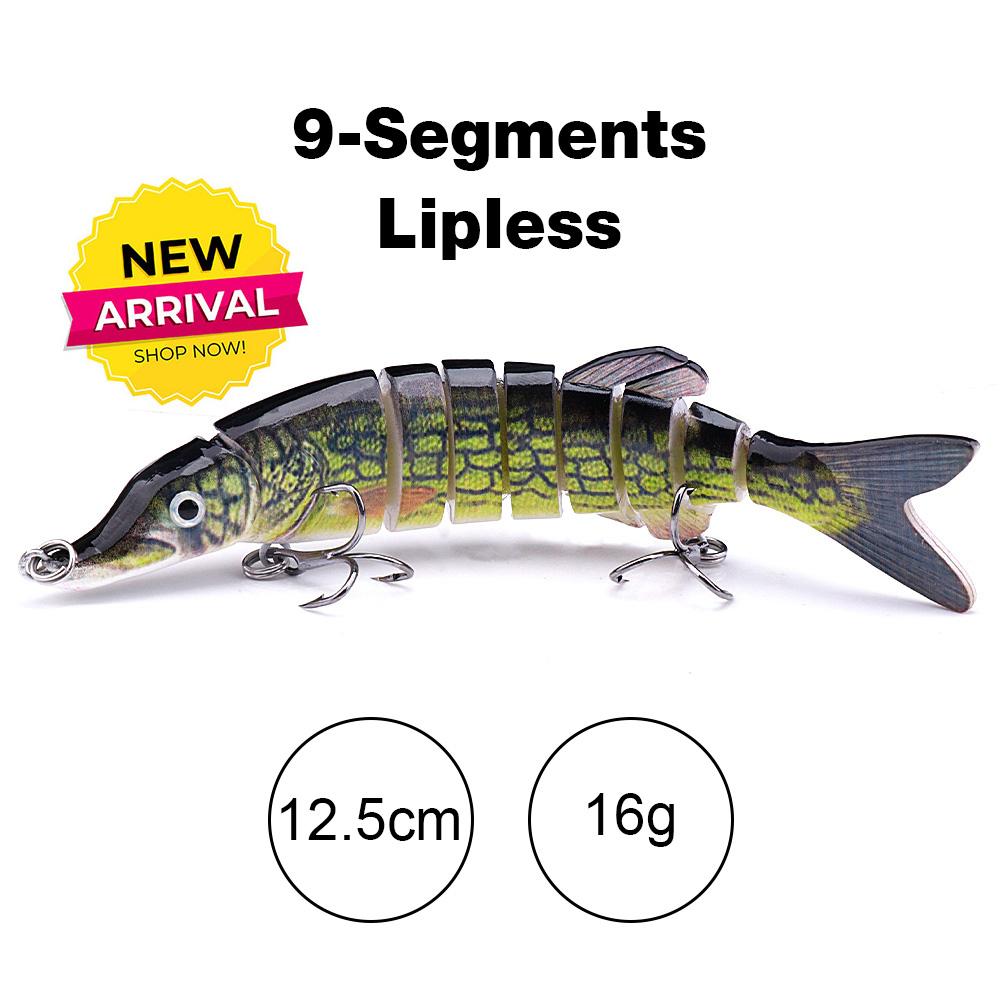 10cm/12.5cm Pike Wobblers for Fishing Artificial Bait Hard Multi Jointed Swimbait Crankbait Lifelike Fishing Lure Tackle