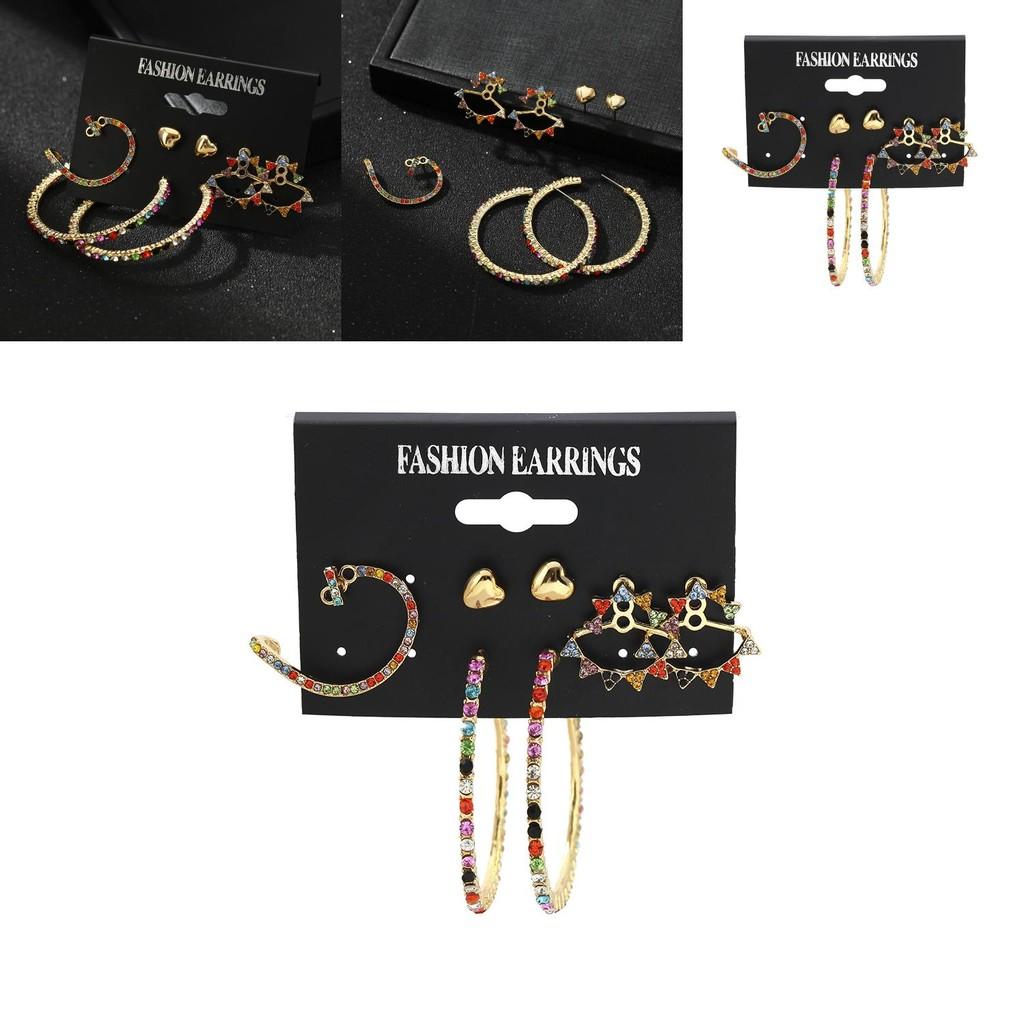 Stylish Alloy Earrings Diamond Shape Perfect For Gifts Anniversaries And Promotions