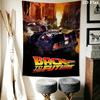 Back to the Future DeLorean Pattern Home Decor Tapestry, Wall Hanging, Decorative RV Wall Cloth.SGT0917329