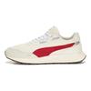 Puma Runtamed Series Fabric Two-Layer Cowhide Synthetic Leather Sports Low-Top Lifestyle Shoes Unisex Sneakers White Red 389236-05