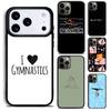 Love Gymnastics Phone Case for iPhone 17 16 15 Pro Max Air 14 13 12 11 Plus Shockproof Capa Cover