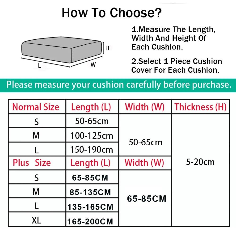 Magic Sofa Cover Wear-Resistant High Stretch Couch Cushion Slipcovers Anti-Slip L Shape Sofa Covers -Resistant Sofa Protector