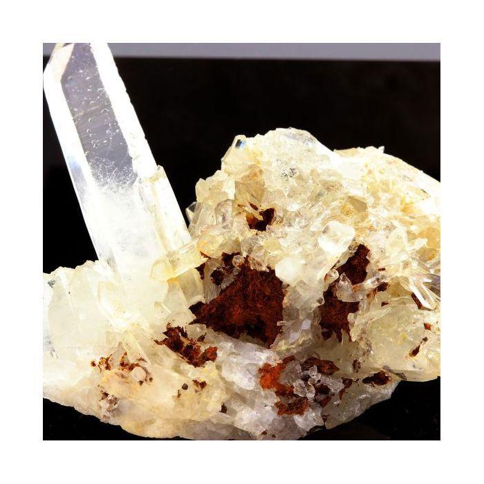 Quartz 'cristal de roche' et Sidérite 201.2 carats