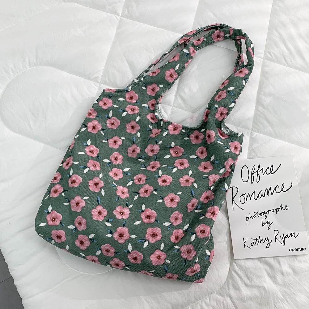 A Sea of Flowers Large-capacity Single-shoulder Bag Artistic and Retro Bag