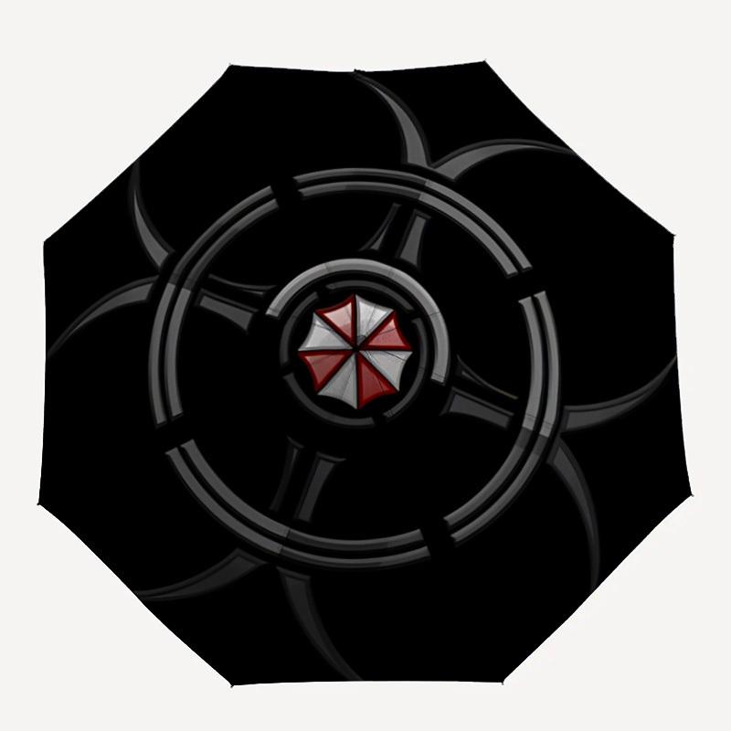 

1pc Resident Evil Automatic Umbrella Durable Iron Frame & Plastic Handle, Gift for Men & Women, Sturdy Construction yy250902077