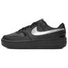 Gamma Force Milk Puff Synthetic Leather Abrasion Resistant Low Top Skateboard Shoes Unisex Black HQ1674-001(team-1081 )