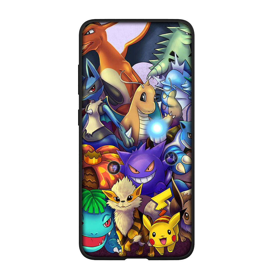 Phone Case for iPhone 17 16 15 Plus Xiaomi Poco F8 F7 X7 X6 M8 C85 C75 Redmi Note 14 12 11 13 Pro Max A4 14C 13C 15C Pikachu GO Gengar Pokemon Cover