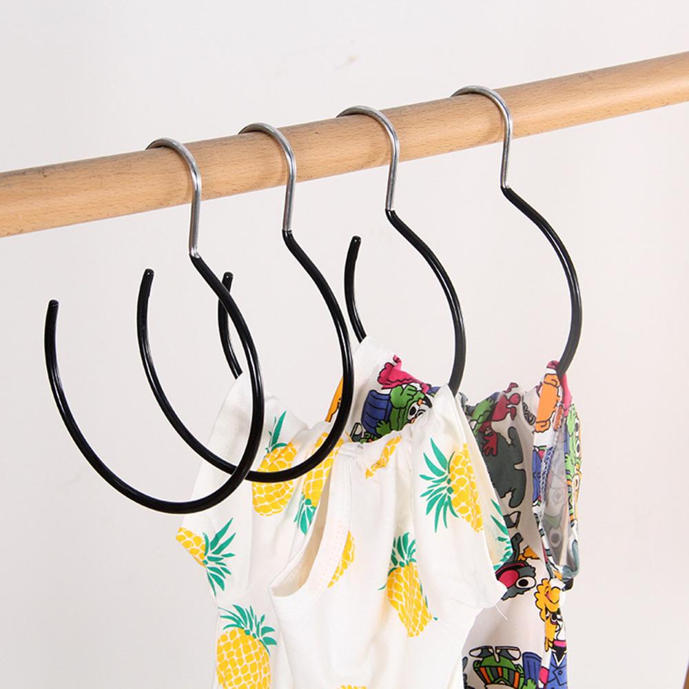 Scarves Belts Ties Hanging Hook Non-Slip Non-Snag Metal Belt Rack Scarf Ring Hangers Belt Hanger