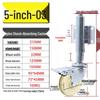 Shock-Absorbing Rubber Silent Wheel Caster (2" to 5") - Polyurethane with Spring Mechanism