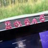 Car ornament cute strawberry bear central control screen decompression little doll car interior decoration new internet famous
