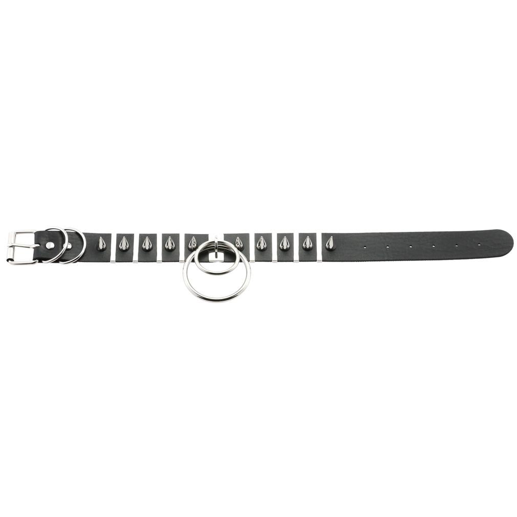 Big Spikes Choker Leather Collar  Metal Punk  Necklace  For Women Men Emo  Chocker Goth Jewelry Harajuku Accessories