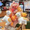 Portable Keychain Rotating Horse Design Key Ring Compact Size Horse Charm Miniature Decompression Toy
