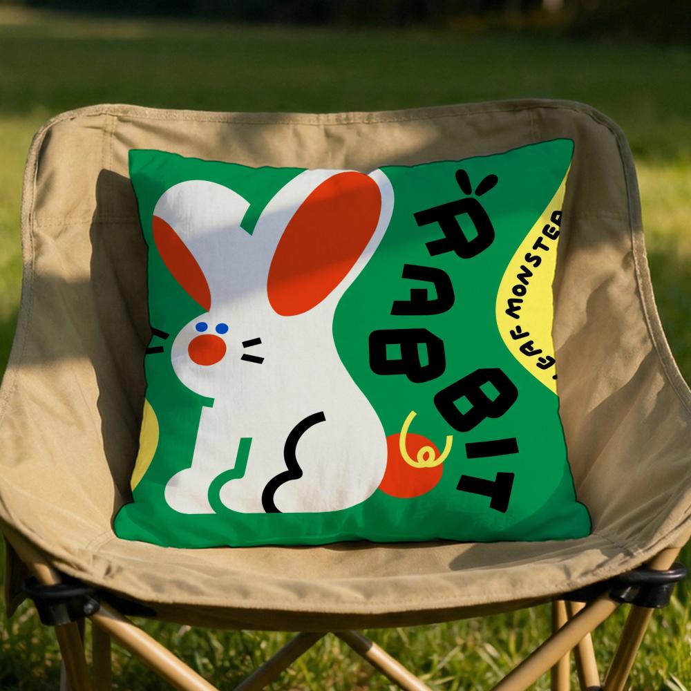 Chinese Zodiac Print Cushion Cover Soft Reversible Durable Pillow Cover MultiScene Use for Home Car Daily Comfort