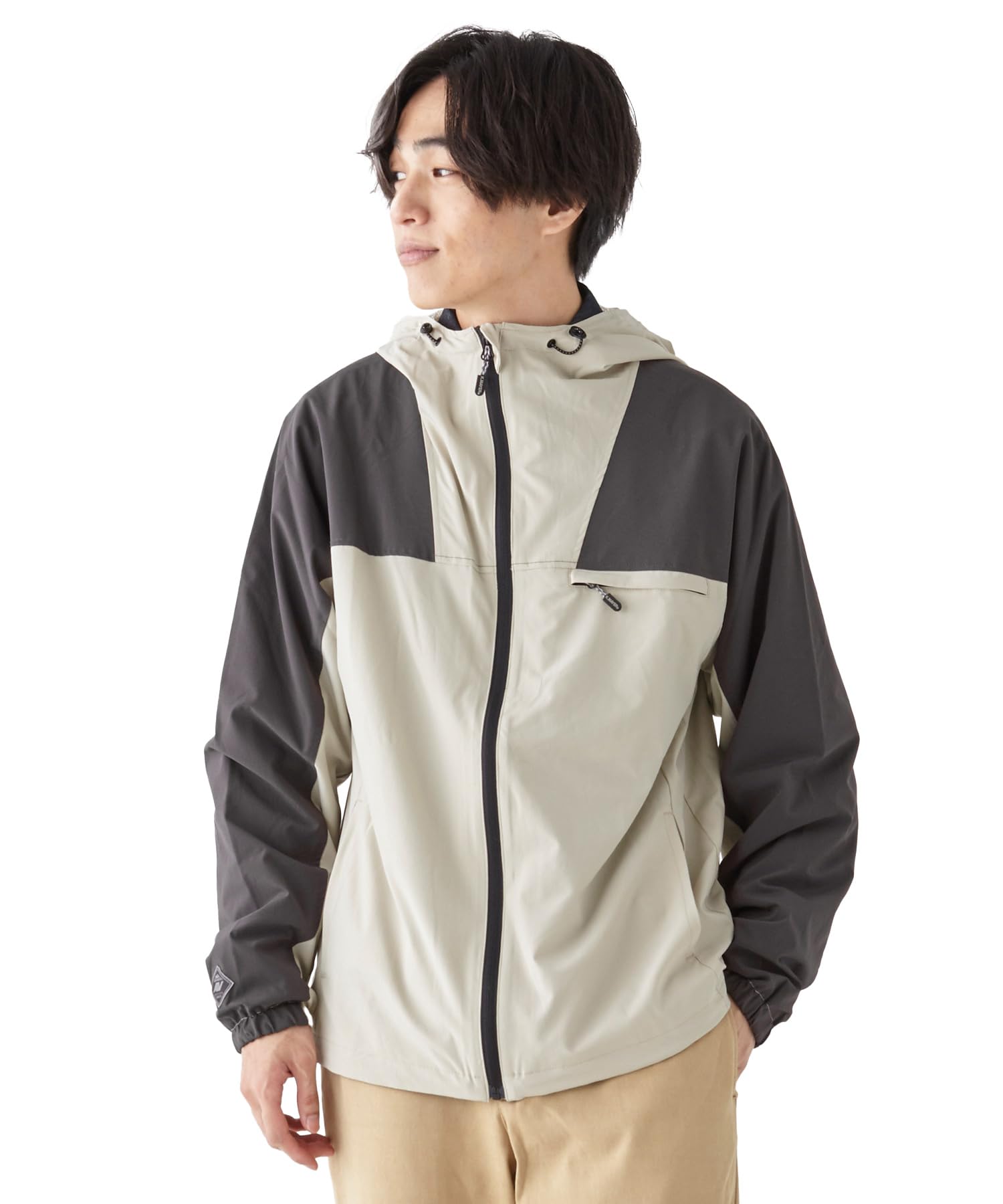 

Cliff Mayer Cleaness Active Hooded Ivory Jacket, Men s, Large,