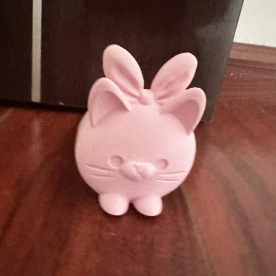3D Printed Door Stoppers, Cute Cat Door Stopper Wedge, Thick Stable Non-Slip Windproof Anti-Collision Doorstop for Home Floor Desktop Ornament