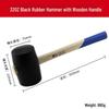 Tengda Solid Wood Handle Rubber Hammer for Tile Installation and Decoration
