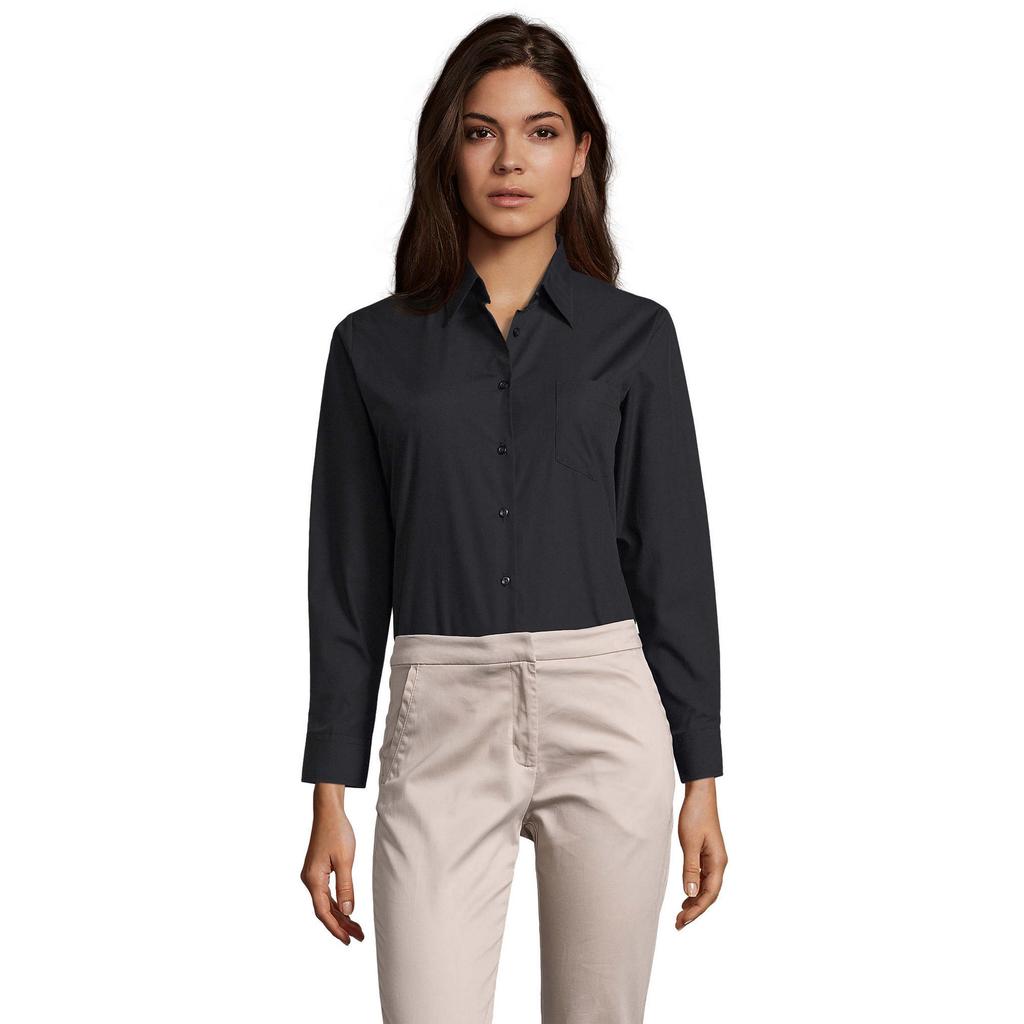SOLS Womens/Ladies Executive Poplin Long-Sleeved Business Blouse
