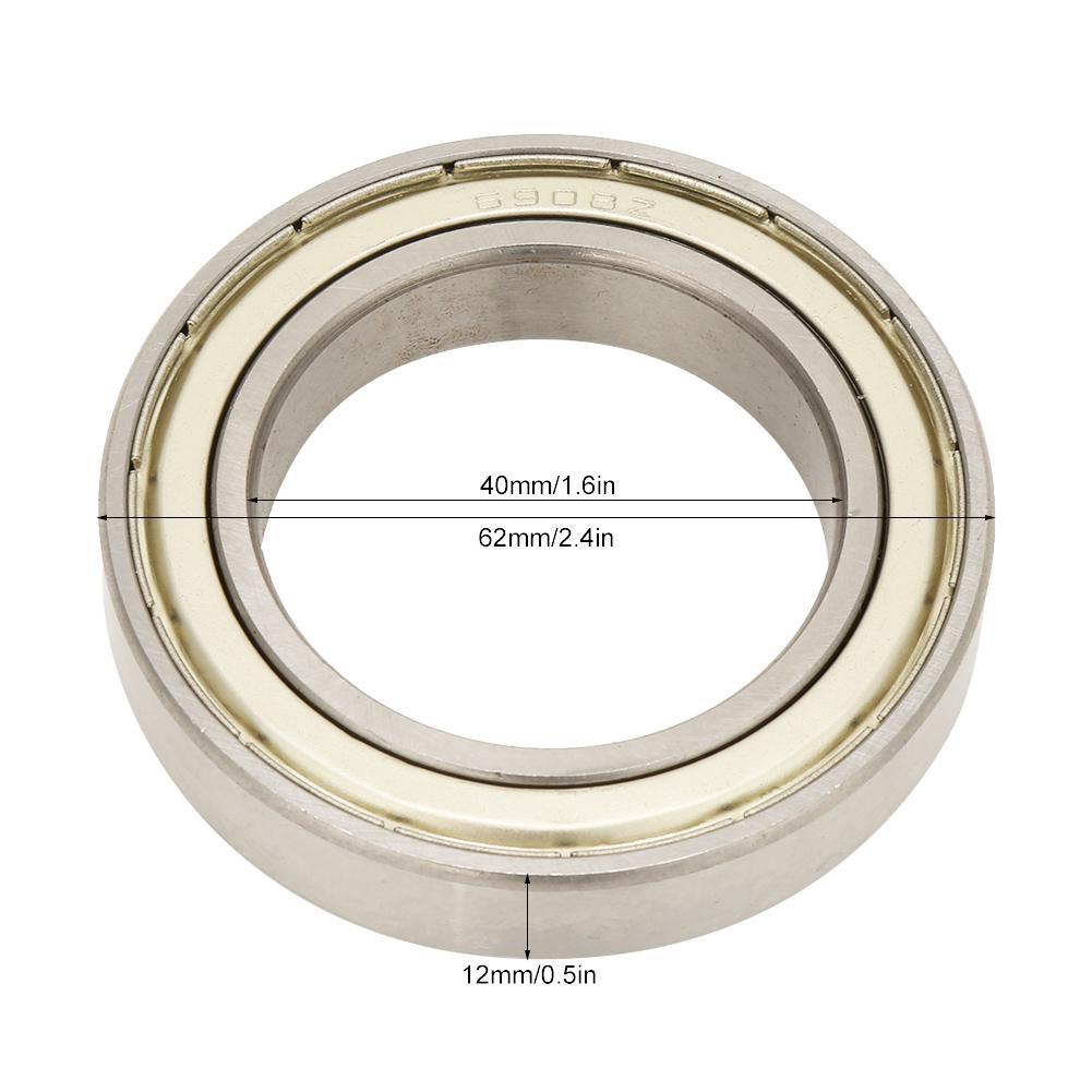 Steel High Speed Double sided Sealed Deep groove Ball Bearings (6908 zz 40*62*12mm)
