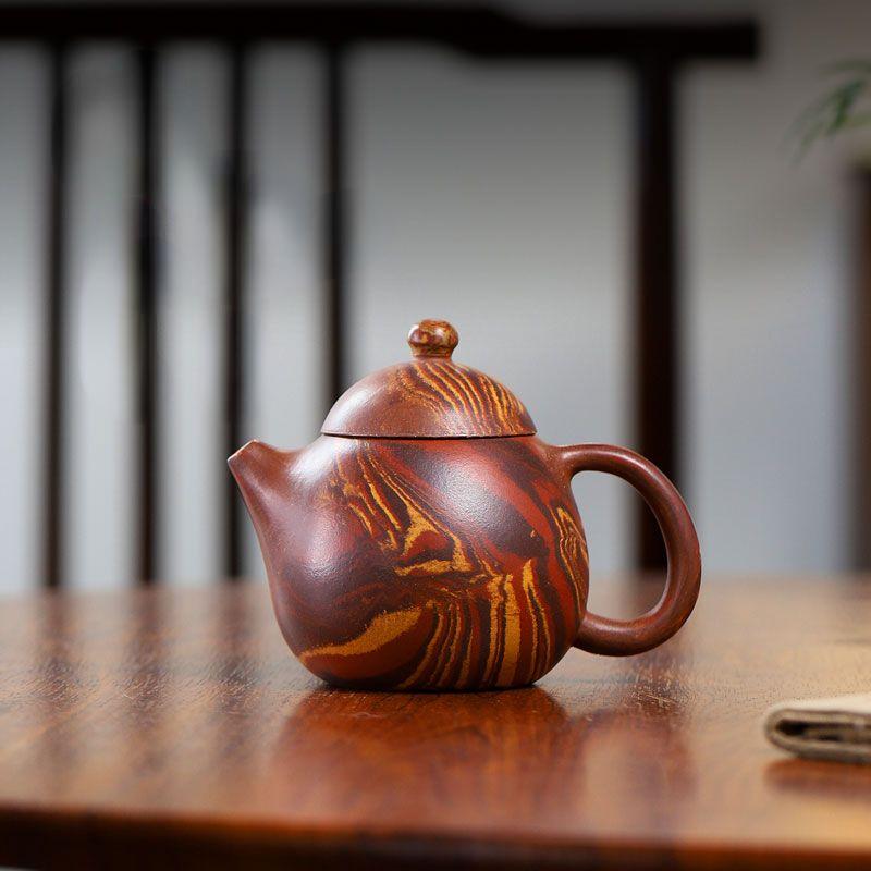 220ml Yixing Purple Clay Teapots Ball Hole Filter Pot Beauty Kettle Ore Handmade Zisha Tea Gifts