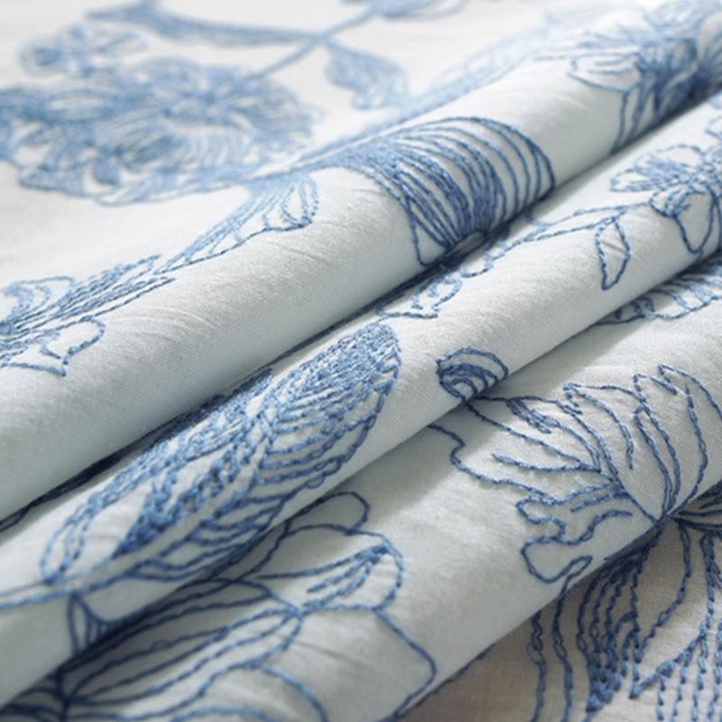 Styl skandynawski rustykalna poduszka z falbankami sypialnia nocna Sofa do salonu wodoodporne bawełniane haftowane kwiaty zestawy poduszek