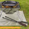 Abrazadera de barbacoa de acero inoxidable para barbacoa, Picnic, mochilero, Camping, senderismo, Picnic
