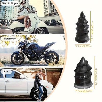 Gwóźdź do naprawy opon Wkręt samogwintujący Plastikowy gwóźdź Miękki gumowy wkręt Odpowiedni do naprawy przebicia opony samochodowej motocyklowej
