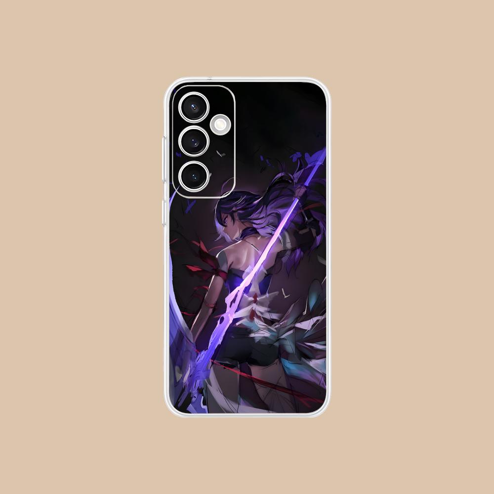 HSR Acheron Clear Mobile Phone Case for Samsung Galaxy S25 S24 S23 S22 S21Plus FE Ultra Colorful Cover