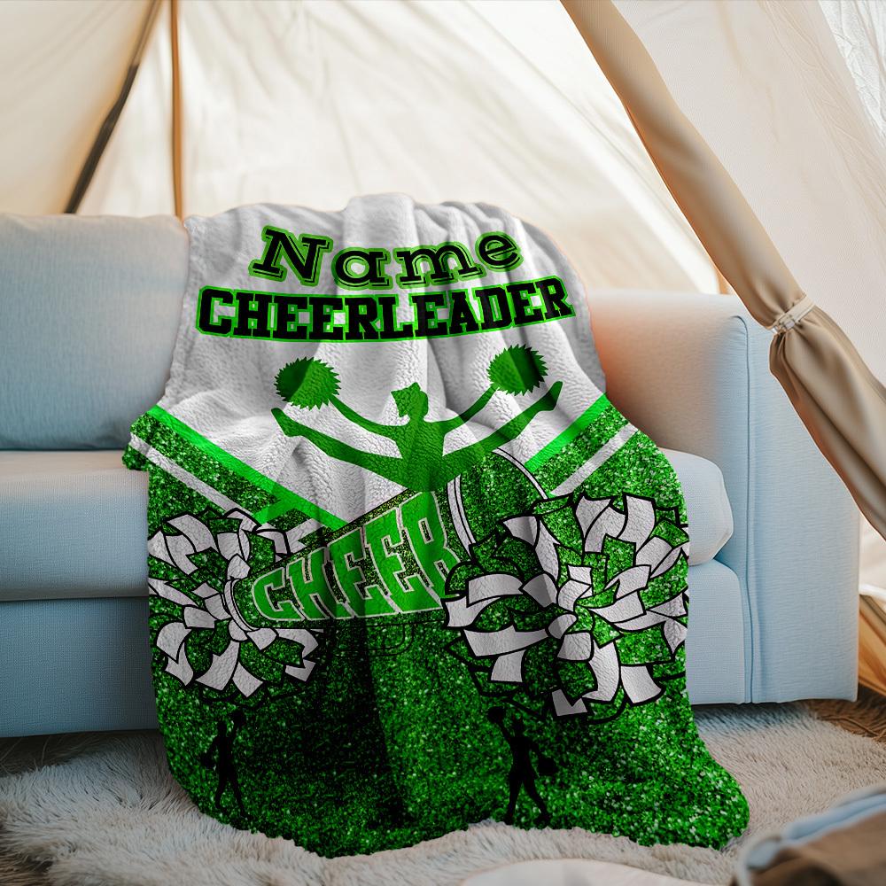 Cheerleader Outdoor Customize Your Name Blanket Comfortable Soft Lightweight Allseason Multipurpose Blanket For Travel Camping Picnics Sofa Office Bed