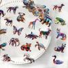 50 Colored Glass Animal Stickers Pack Waterproof Transparent PET Manual Animal Material Decorative Guitar Notebook