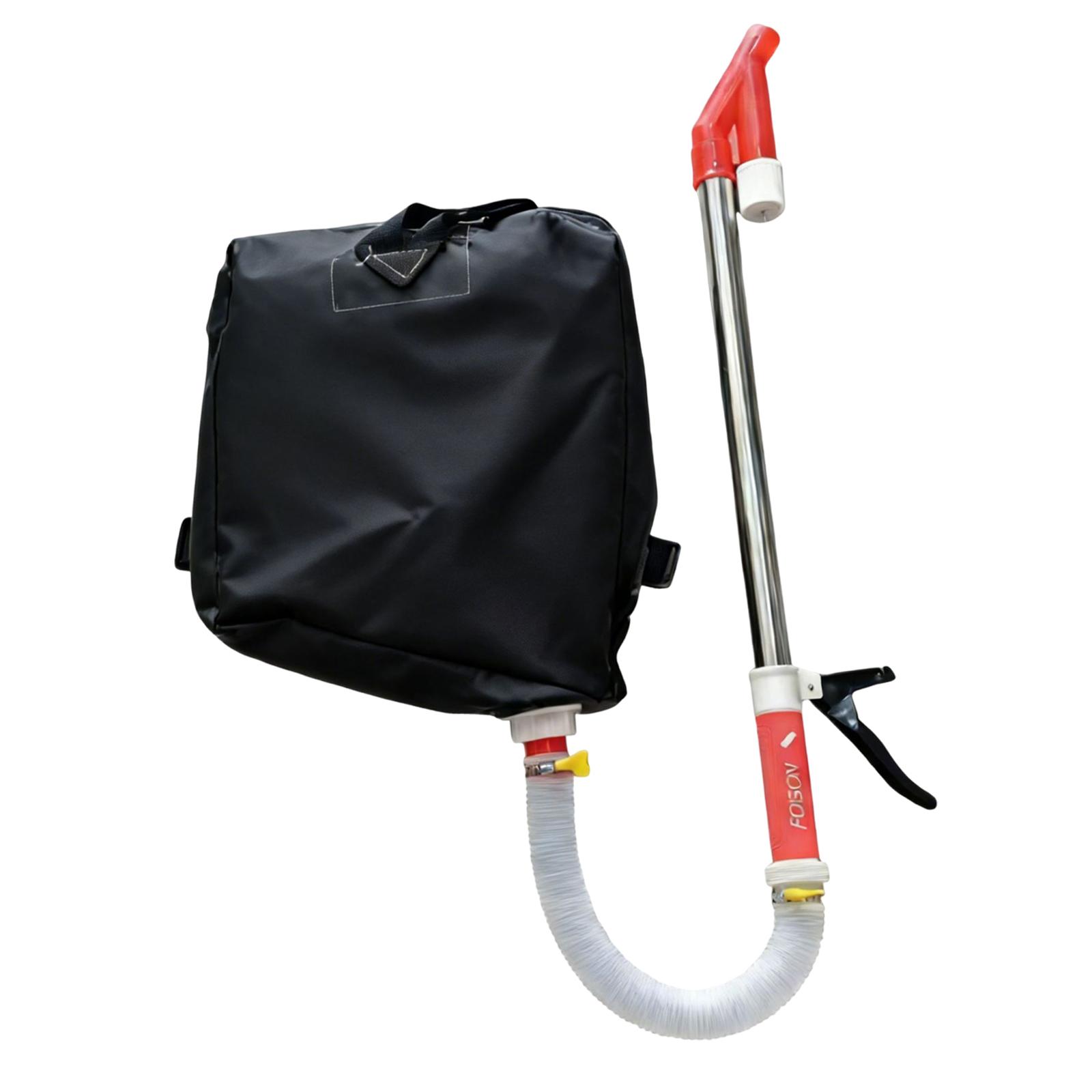 Adjustable Manual Fertilizer Applicator Backpack Gardening Tool Bag for Agriculture Supplies and Garden Vegetable Planters чёрный