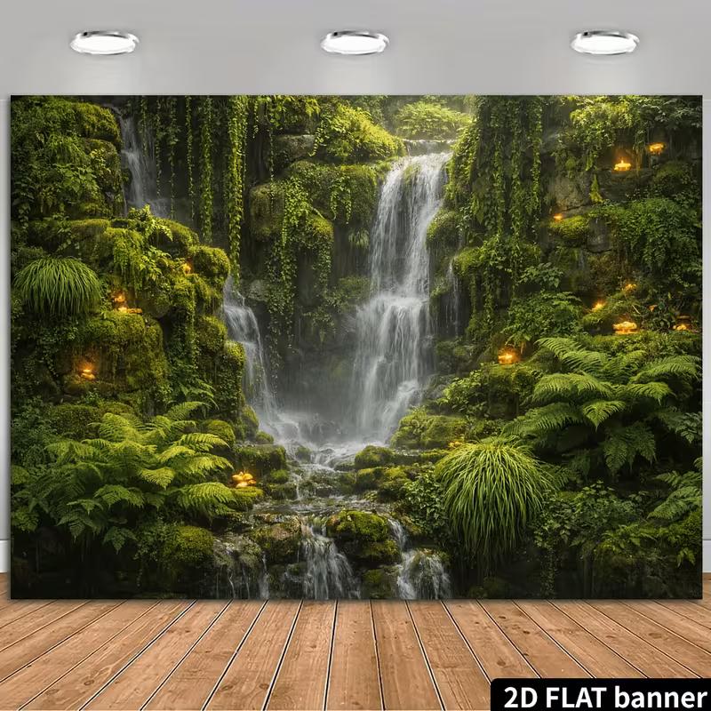 2D Magic Forest Backdrop for Fairy, Fantasy and Enchanted Themed Photography 47.2x31.5inch/120*80cm