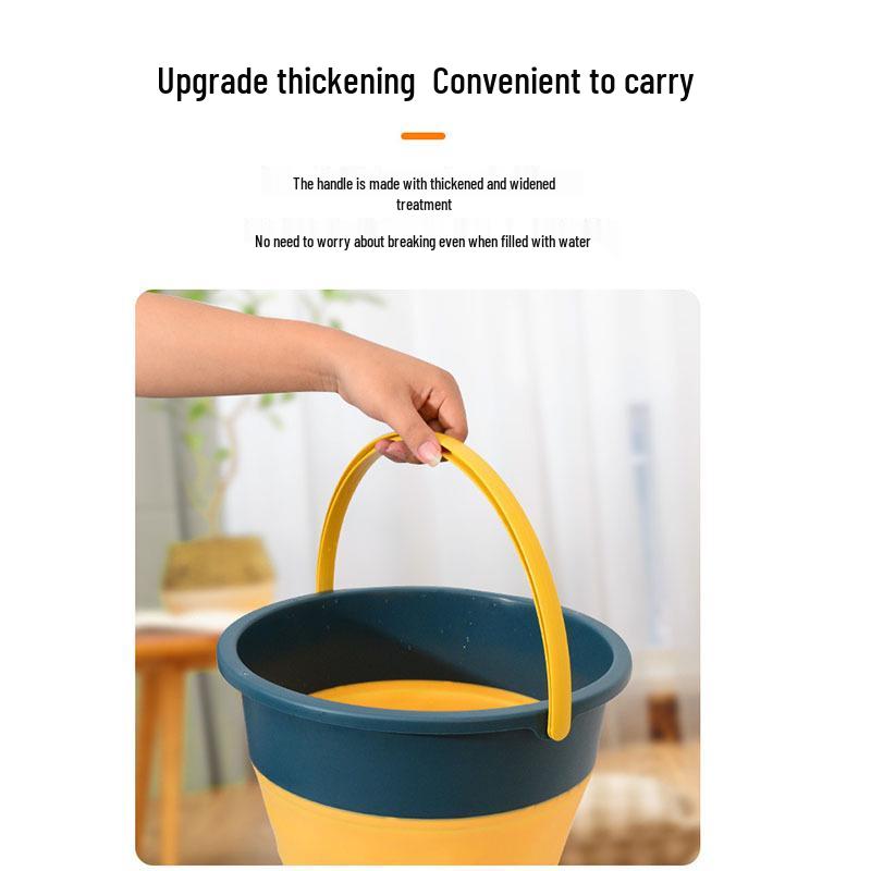 Portable Folding Water Bucket: Large Laundry, Car Trash, Wash & Fishing Use