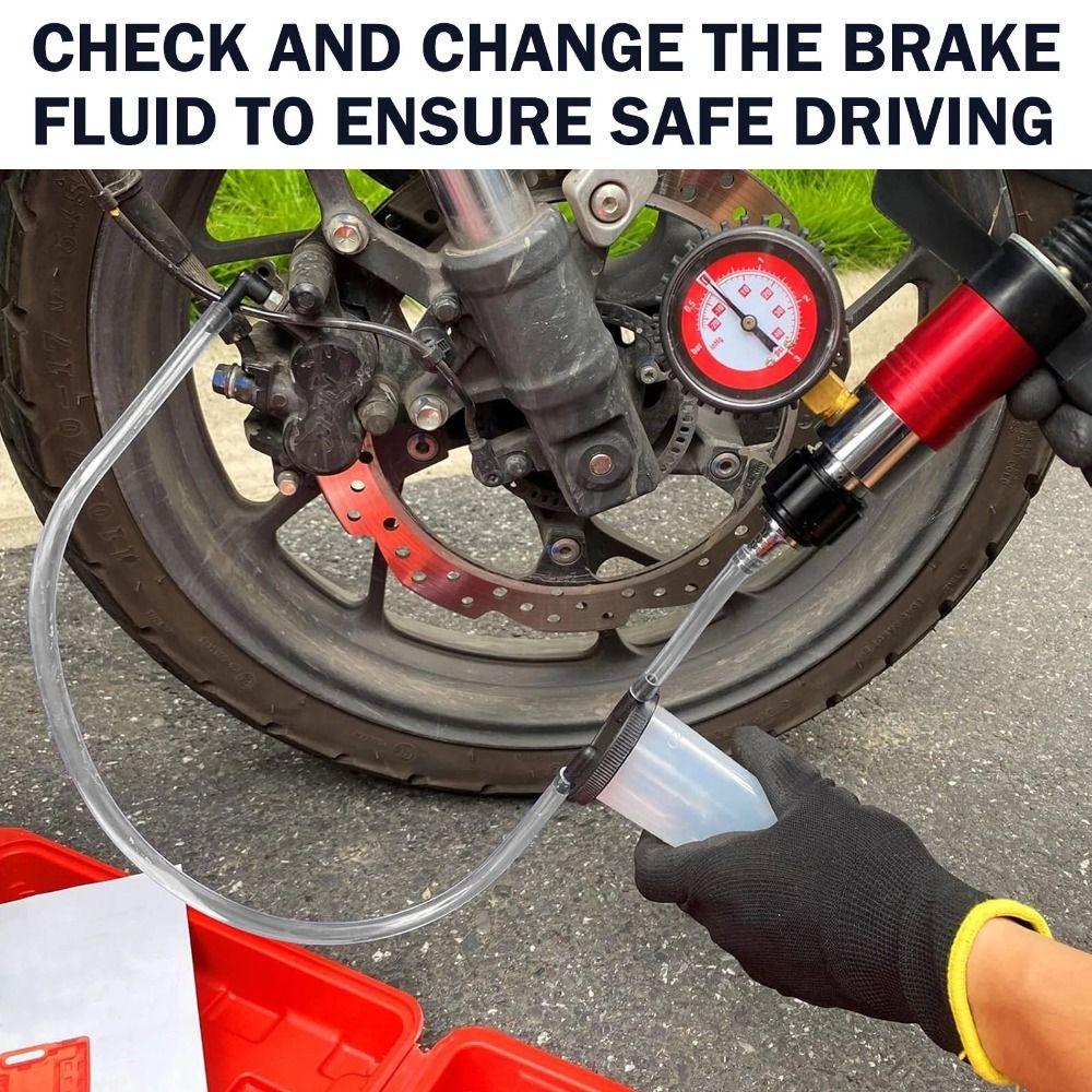 Pistol Pump Design Vacuum Pump Tester Hand Held Clutch Fluid Bleeder  Car Diagnostic