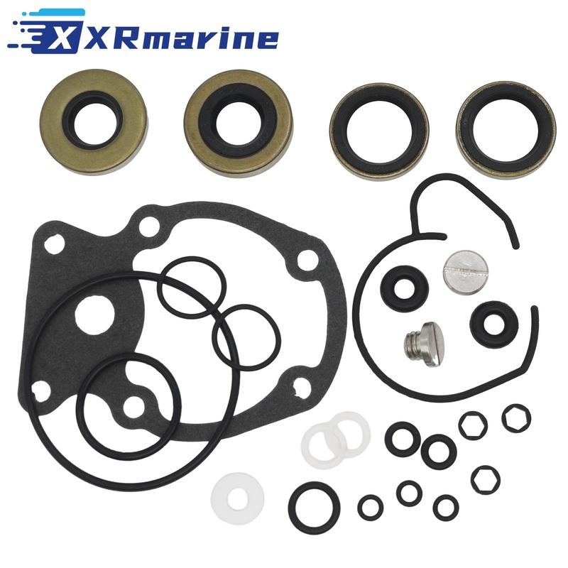 

Комплект сальников редуктора для Evinrude Johnson 0396351 20 25 30 35 л.с. 1985-2005 Sierra 18-8387 18-2658 чёрный