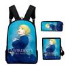 Classic Novelty Moriarty the Patriot 3D Print 3pcs/Set School Bags Laptop Daypack Backpack Inclined Shoulder Bag Pencil Case