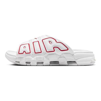 Air More Uptempo Slide Weiß University Rot Unisex Sneaker FD9883-100