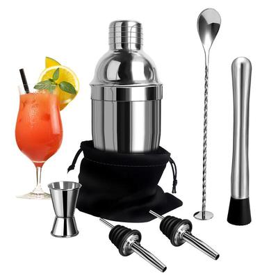 Shangqi Cocktail Shaker 6-Piece Bartending Tool Set