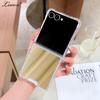 Für Samsung flip7 Spiegel Airbag Bumper Hülle für Samsung Galaxy Z Flip 7 6 4 3 Make-up Ultra Slim Dünn Stoßfest Hülle