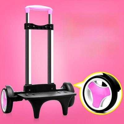 "Folding Children’s Backpack with 3 or 6-Wheel Flashing Stair-Climbing Rack"