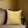 Sunny Daisy Square Jacquard Pillow Cover for Sofa Office Waist Cushion Cover Home Decorative Pillowcase