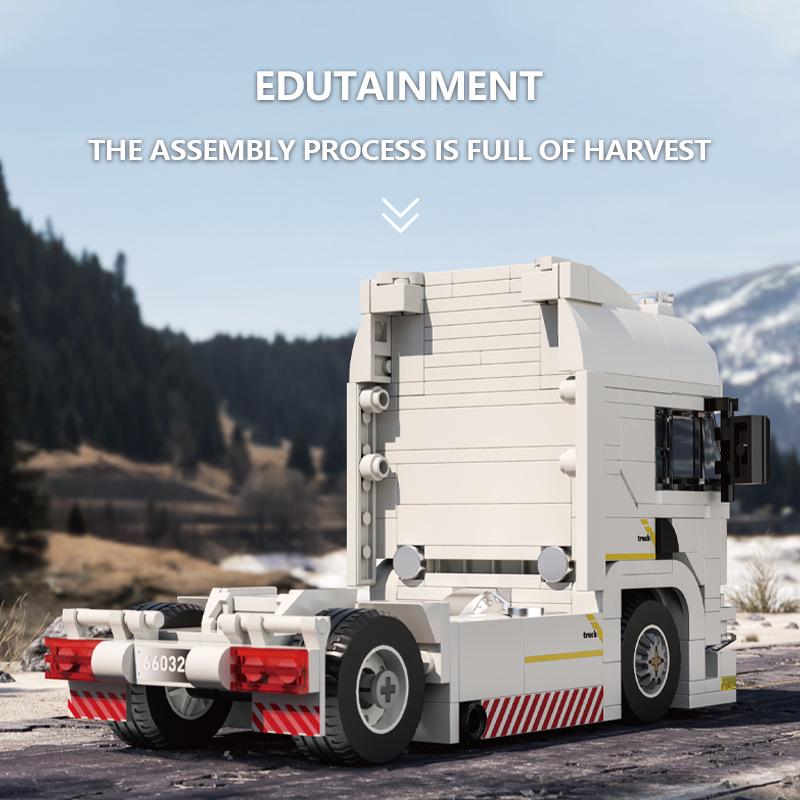Brick Joy 66032 European Truck Model: Compatible with LEGO, DIY Educational Toy for Kids