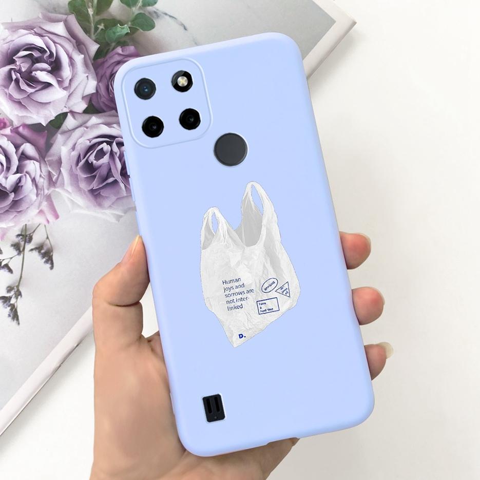 For Realme C21Y Case Realme C25Y Stylish Candy Painted Cover Soft Silicone Phone Case For Realme C21 C 21 Y C25Y RealmeC21 Shell