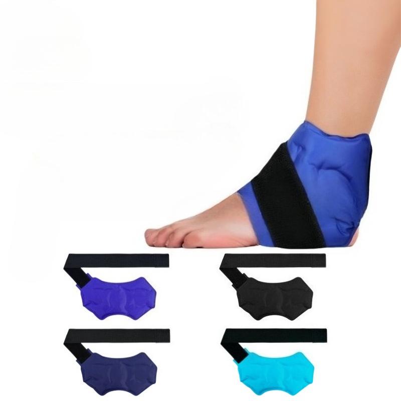 Reusable Hot Cold Therapy Ankle Ice Pack Wrap Adjustable Compression Support for Sprains Sports Injuries Recovery Pain Relief